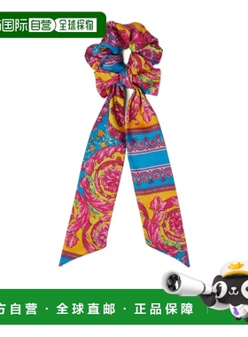 香港直邮Versace 印花斜纹围巾发圈 10201511A16946