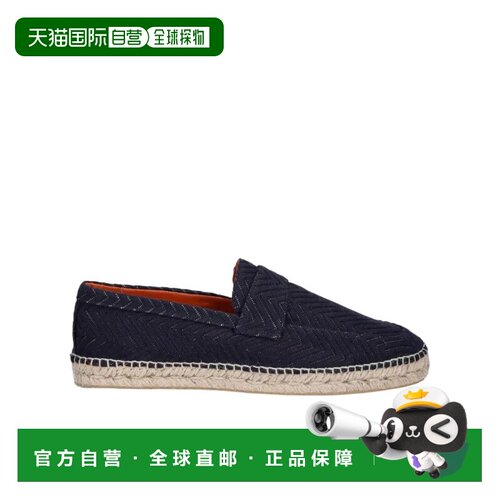 Missoni 人字纹套穿草编便鞋 MMB003027BLUE
