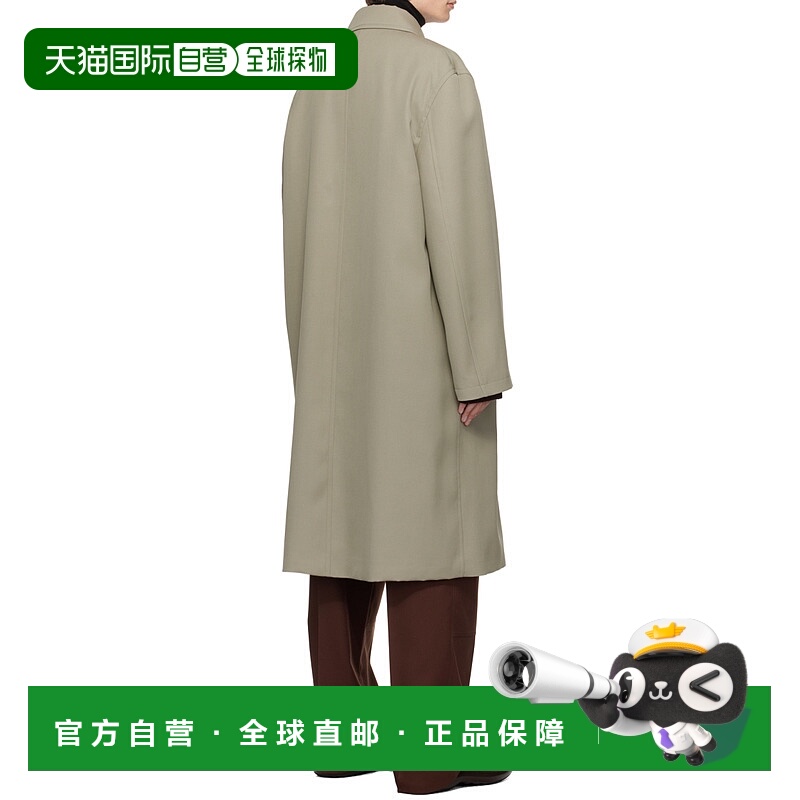 香港直邮Jil Sander 翻领按扣大衣 J23AA0006-J40002