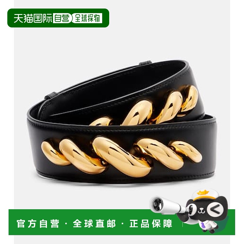 香港直邮alaia 女士 Torsion 皮带腰带 black黑色 舒适时尚