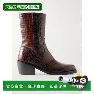 德赖斯 Noten 范诺顿 男士 Dries 鳄鱼纹皮质靴子 Van