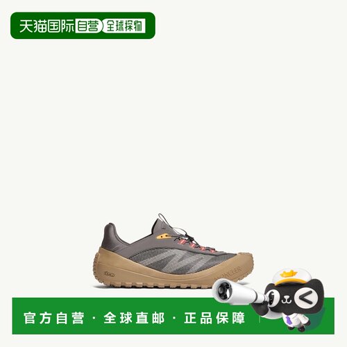 自营欧洲直邮MONCLER盟可睐 Trailgrip LP男士灰色绒面革运动鞋