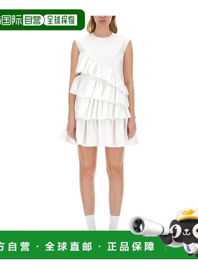 香港直邮MSGM 荷叶边细节连衣裙 3641MDA42247101