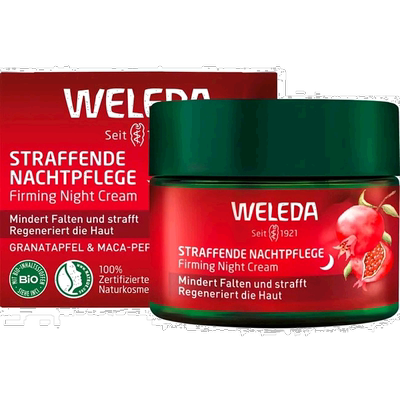 欧洲直邮德国Weleda维蕾德石榴和玛卡胜肽夜间紧致护理霜40ml