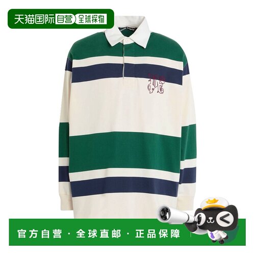 1h可退 香港直邮Palm Angels 棕榈天使 男士 Polo衫 green绿色 舒