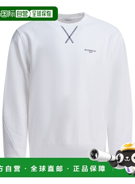 1h可退 香港直邮Givenchy 纪梵希 男士 白色棉质运动衫 BMJ0P63YS