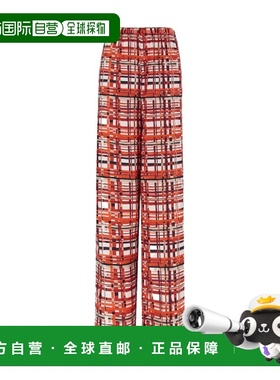 1h可退 香港直邮Salvatore Ferragamo 格纹休闲裤 13C592