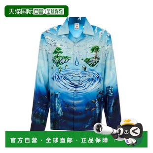 1h可退 香港直邮Casablanca 男士 印花真丝衬衫 MSP26SH00601LOST