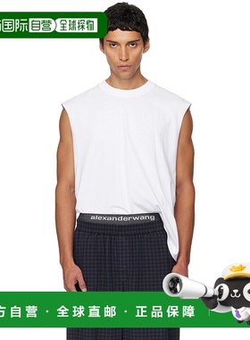 香港直邮Alexander Wang 亚历山大 王 男士 白色 Muscle 背心 6CC