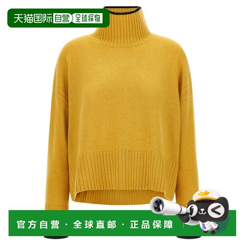欧洲直邮PINKO 女士针织衫 105446A3G1H61 AW2026 黄色 Turtle-Ne