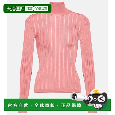 1h可退 香港直邮Alaia 女士 Crinoline 高领毛衣 pink粉色 舒适时