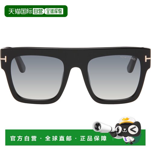 1h可退 香港直邮Tom Ford 汤姆 福特 男士 黑色 Renee 太阳镜 FT0