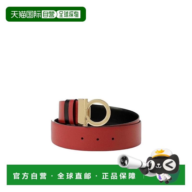 香港直邮Salvatore Ferragamo 双面logo扣饰皮带 23A946菲拉格慕