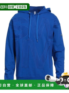 1h可退 香港直邮Moschino 莫斯奇诺 男士 连帽卫衣 blue蓝色 舒适