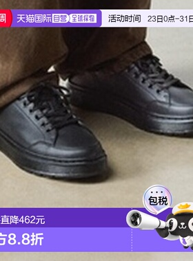 自营欧洲直邮DrMartens马丁大夫 Brookline男士黑色Nappa皮革休闲