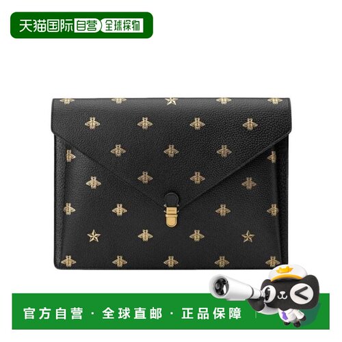 1h可退 香港直邮GUCCI 男士手拿包 500976DJ2LT1055 SS2021 黑色