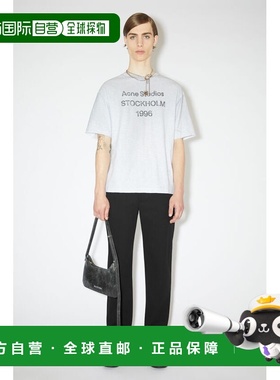 欧洲直邮Acne Studios(艾克妮) 男士混纺斜纹棉长裤