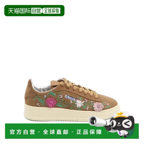 1h可退 香港直邮AUTRY 女士休闲鞋 ADLWEY01 AW2025 棕色 花卉刺