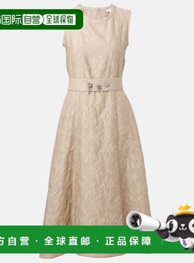 1h可退 香港直邮'S Max Mara 女士 Fiaba 棉混纺提花中长连衣裙