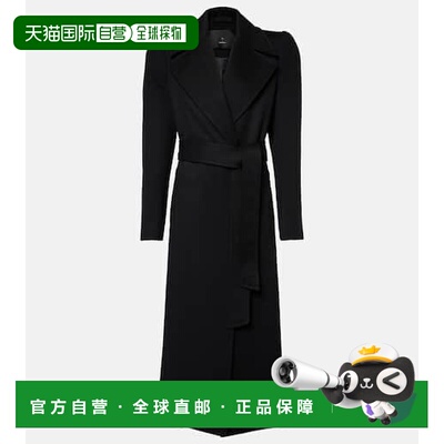 1h可退 香港直邮wardrobenyc 女士 RHW 羊毛大衣 black黑色 舒适