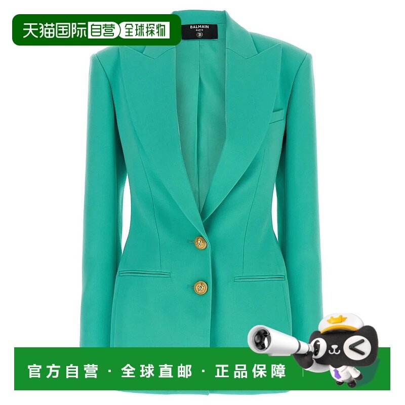 欧洲直邮BALMAIN 女士西服DF1SE055WC097CN羊毛外套西装
