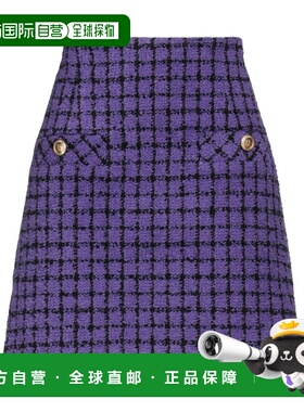 香港直邮Sandro 女士 迷你半身裙 purple紫色 舒适时尚