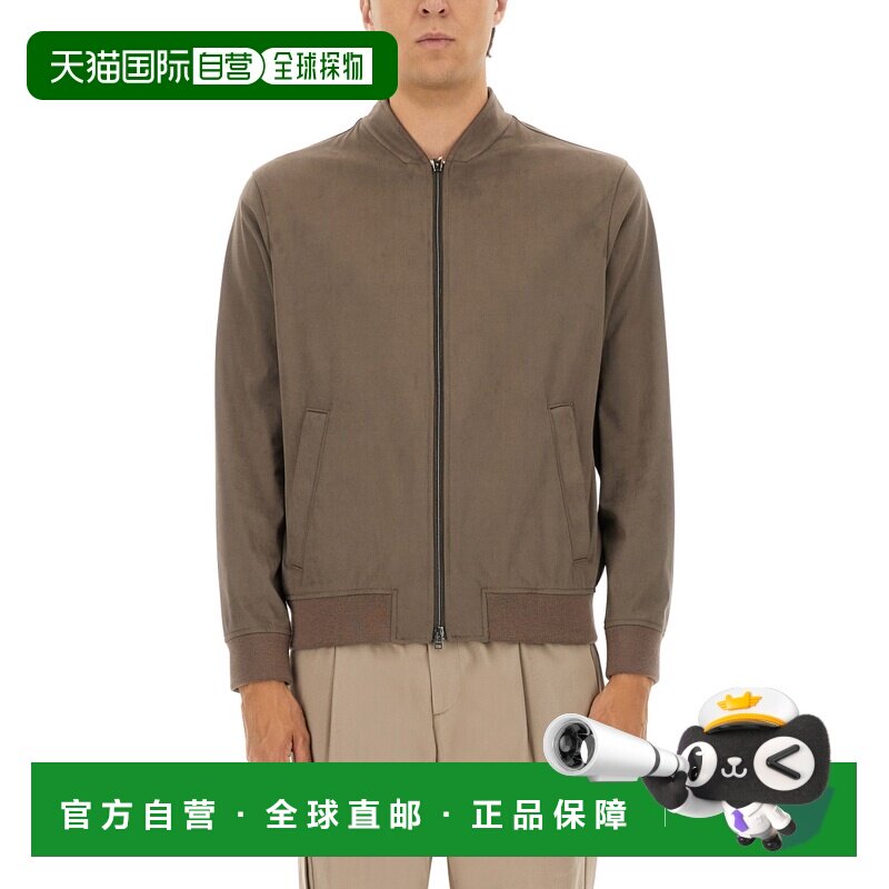 香港直邮HERNO 男士夹克 GI00073UR127372700 AW2025 绿色 立领拉