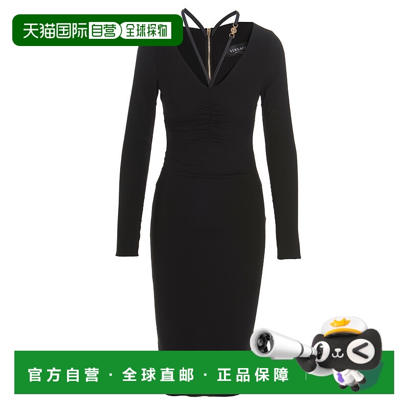 香港直邮Versace 范思哲 女士 长袖连衣裙 10063381A00523紧身