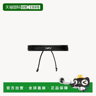 自营欧洲直邮YSL圣罗兰 CASSANDRE系列黑色/氧化镍色皮革滑动结闭