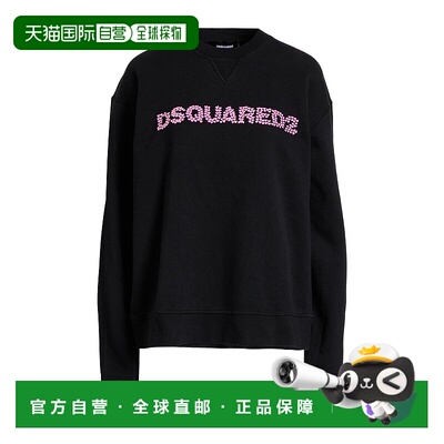 香港直邮Dsquared2 二次方 女士 卫衣 black黑色 舒适时尚