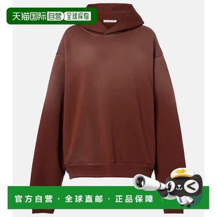 香港直邮Acne 徽标棉混纺抓绒连帽衫 Studios 女士 艾克妮 1h可退