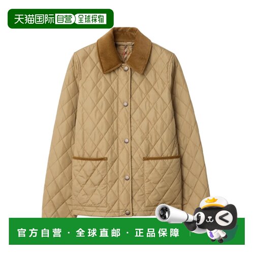 欧洲直邮Burberry Women Quilted Jacket Sand/Flax
