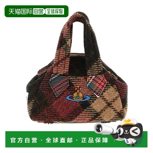 香港直邮Vivienne Westwood Yasmine 格纹单肩包 【付后1h可退】
