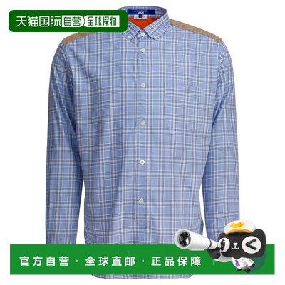 1h可退 香港直邮Junya Watanabe 渡边淳弥 男士 浅蓝棉质衬衫 WPB