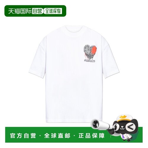 1h可退 香港直邮ALL SAINTS 男士T恤 CHASTEM042PEOPTICWHITE SS2
