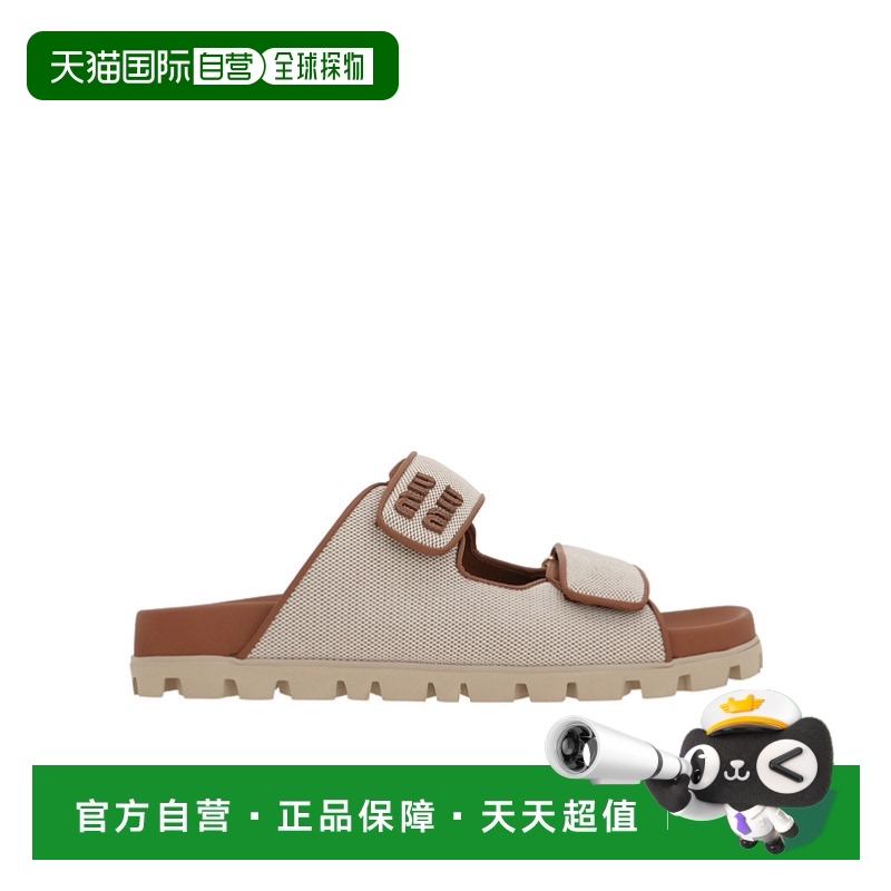 香港直邮Miu Miu 圆头平底凉鞋 5XX658Q1DF010牛皮