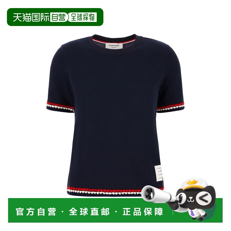香港直邮THOM BROWNE 女士衬衫 FJS174AJ0089415 AW2024 蓝色