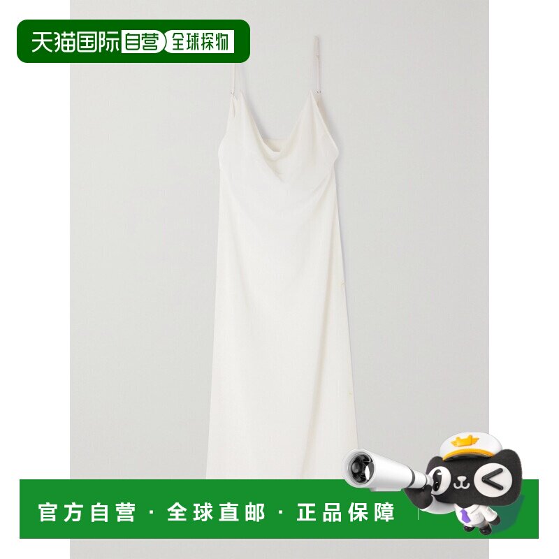 Bottega Veneta 葆蝶家 女士 白色垂领连衣裙 764【付后1h可退】