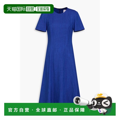 1h可退 香港直邮CAROLINA HERRERA 女士 斜纹布中长连衣裙 R2511N