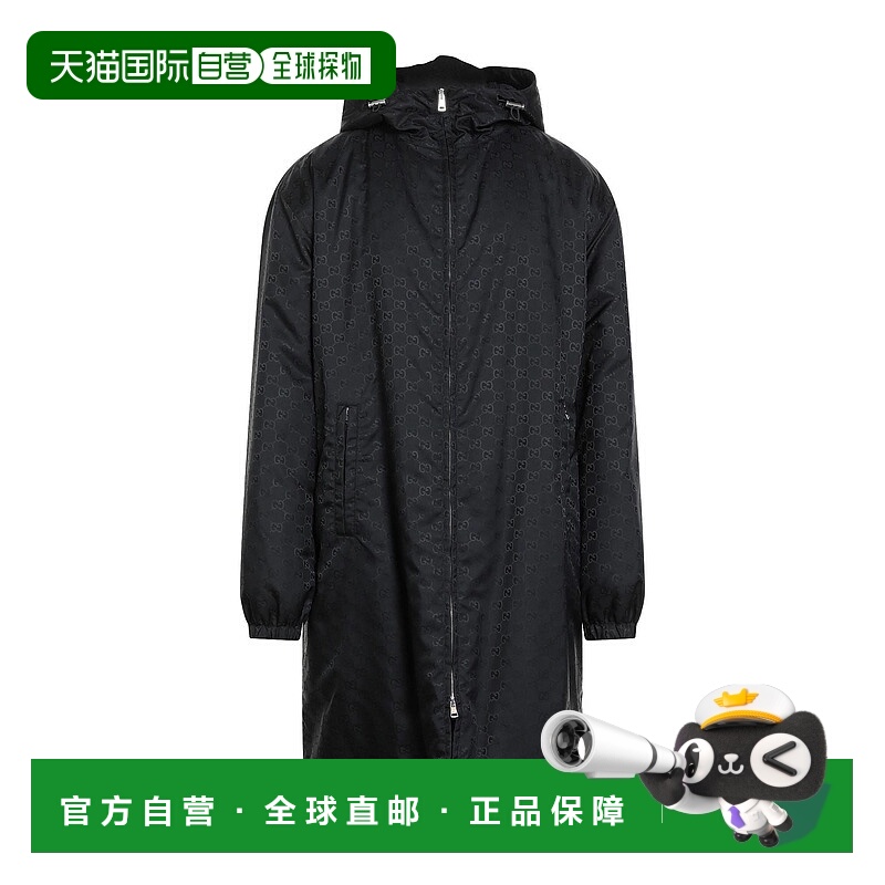 1h可退 香港直邮Gucci 古驰 男士 大衣 black黑色 舒适时尚