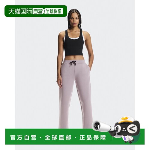 自营欧洲直邮On昂跑 Focus Tech女士运动裤棉质豆沙粉灰裤子