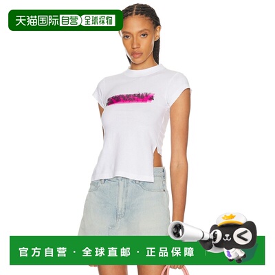 1h可退 香港直邮Balenciaga 巴黎世家 女士 CHOPPED BACK T恤 871