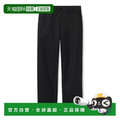 1h可退 香港直邮Gucci 古驰 男士 饰织带细节斜纹棉长裤 784049Z7