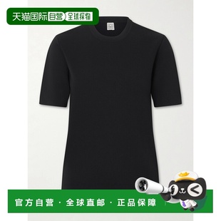 针织T恤 女士 251WRT0513YA0187001BLACK 香港直邮toteme 1h可退
