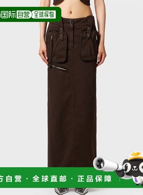 香港直邮Blumarine 多口袋半身裙中长裙A字裙长裙 2J108A