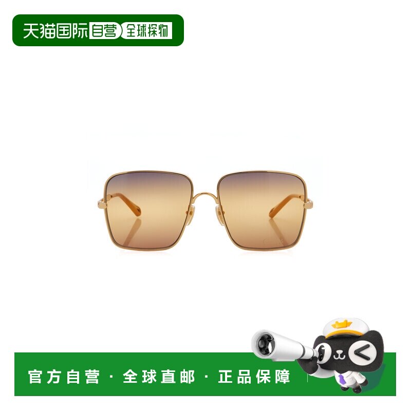 1h可退 香港直邮Chloe 蔻依 女士 Aly 方形框金属太阳眼镜