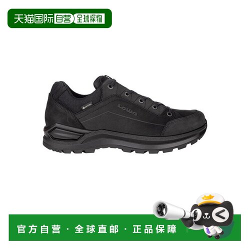 自营欧洲直邮Lowa Renegade男士黑色皮革低帮户外防水徒步鞋