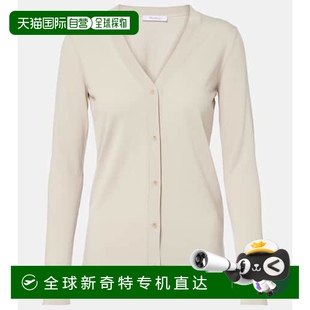 网球条纹棉质真丝针织开 1h可退 香港直邮MaxMara 麦斯玛拉 女士