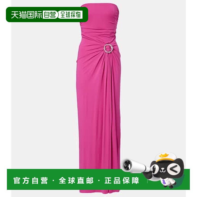1h可退 香港直邮Simkhai 女士 Emma 褶皱针织紧身束胸连衣裙长裙