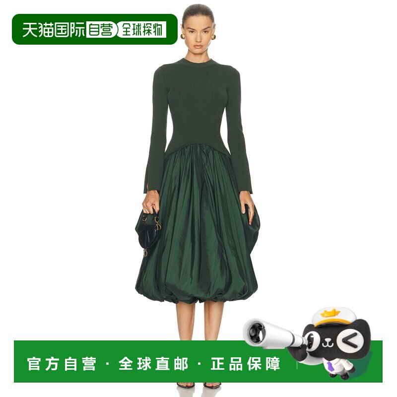 1h可退 香港直邮Simkhai 女士 Kenlie 高领中长连衣裙 5251131B